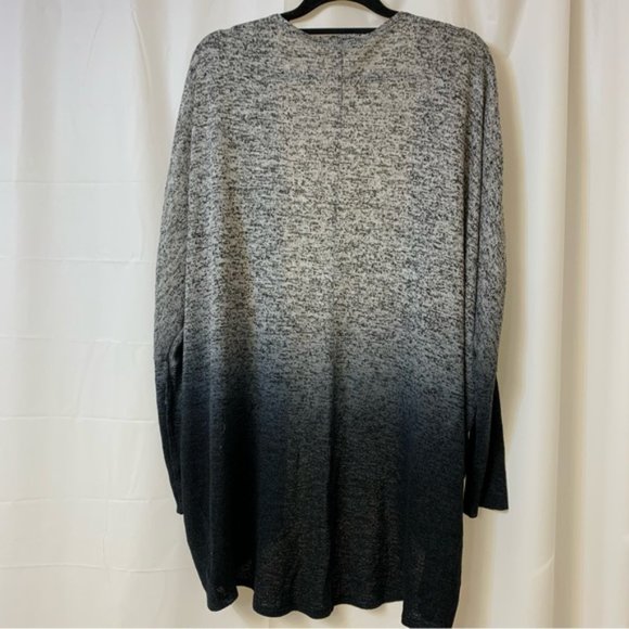 Material Girl Black, Blue, Grey Ombré Long Sleeve Cardigan - Picture 7 of 7